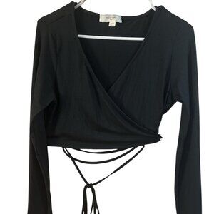 Strappy Long Sleeve Crop Top by No Comment NY LA